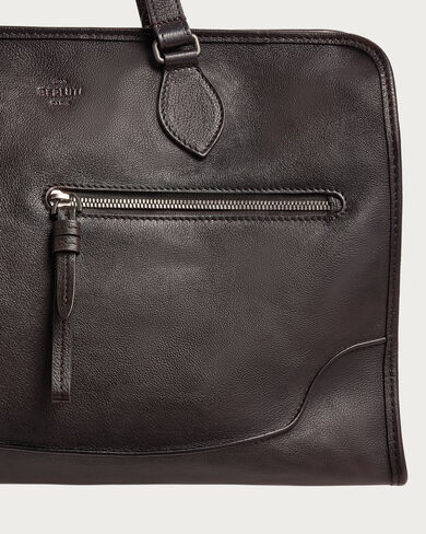 Un Jour Briefcase, Dark Brown, hi-res