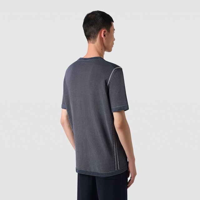Light Shadow Short Sleeved Crewneck, LIGHT DUSTY BLUE, hi-res 3