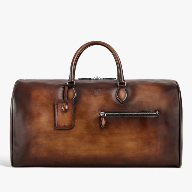 Sac de Voyage Jour Off Grand Modèle En Cuir, CACAO INTENSO, hi-res 4
