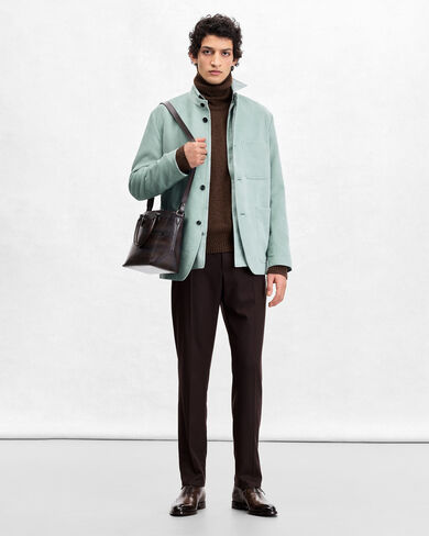 Cotton Corduroy Foresti&egrave;re Jacket, Duck Egg, hi-res