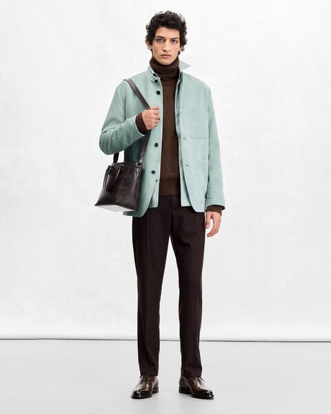 Cotton Corduroy Foresti&egrave;re Jacket, Duck Egg, hi-res