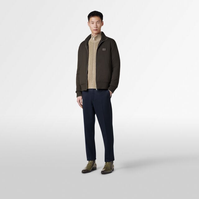 Wool & Cashmere Zip-up, FLUFFY BEIGE, hi-res 4