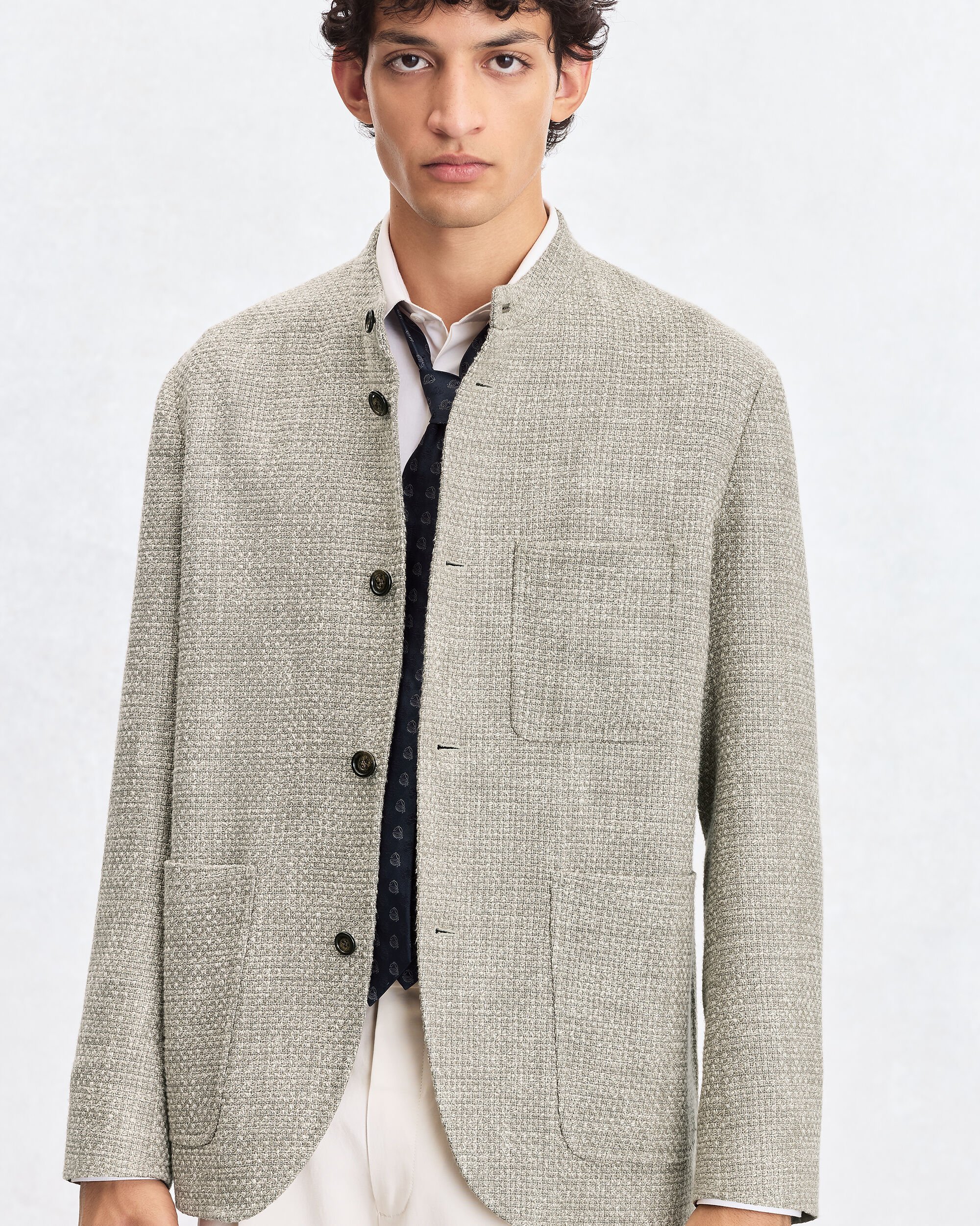 Light Tweed Foresti&egrave;re Jacket, Beige Melange, hi-res