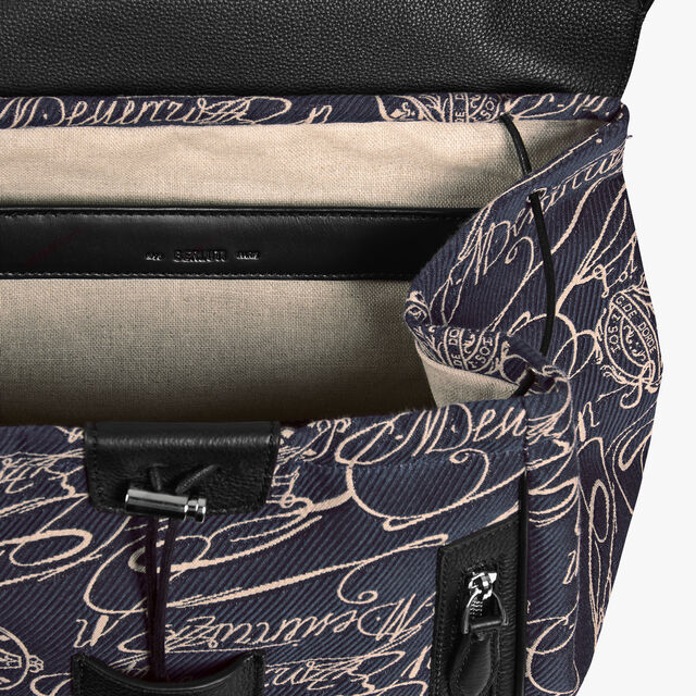 Nomad Scritto Arabesque Canvas Backpack, NAVY, hi-res 7