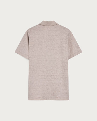 Scritto Pattern Piqué Polo, Nile Blue, hi-res