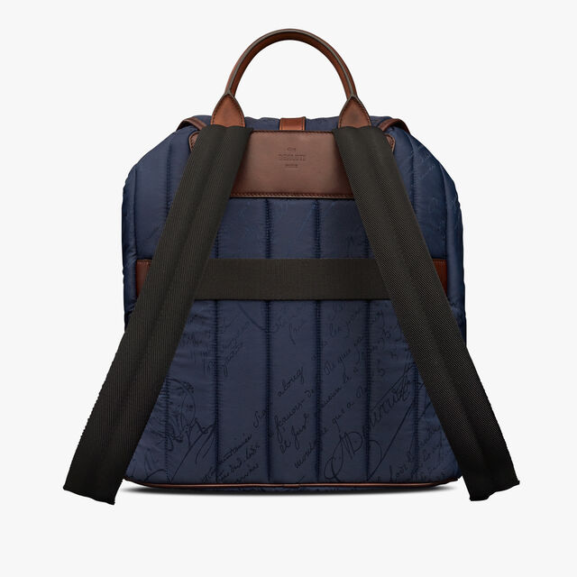 Pack Nylon Scritto Backpack, NAVY, hi-res 3