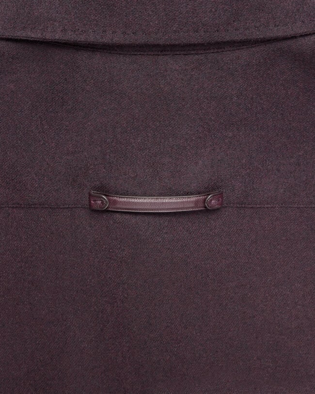Military Shirt with Leather Detail, Nero Bordo, hi-res