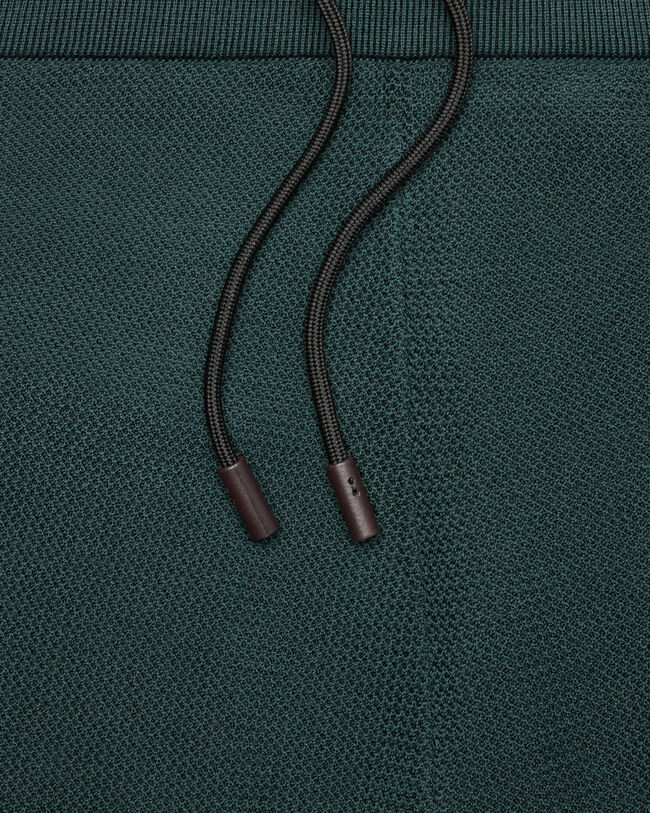 Shadow Jogpants with Leather Detail, Fir Green, hi-res