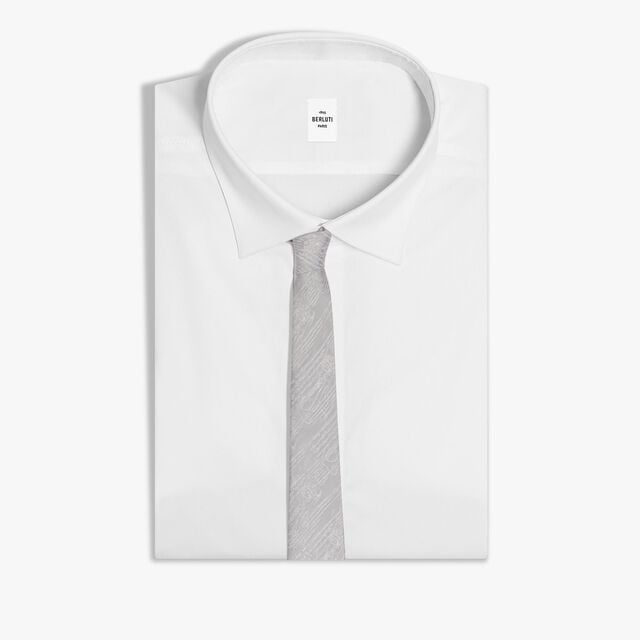 Scritto Silk Tie, SOFT GREY, hi-res 2