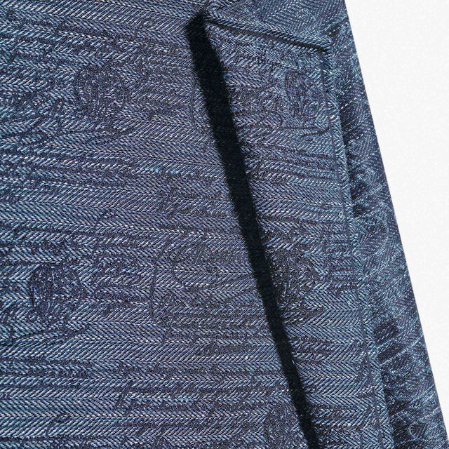Chevron Scritto Handkerchief, SOLADITE BLUE, hi-res 2