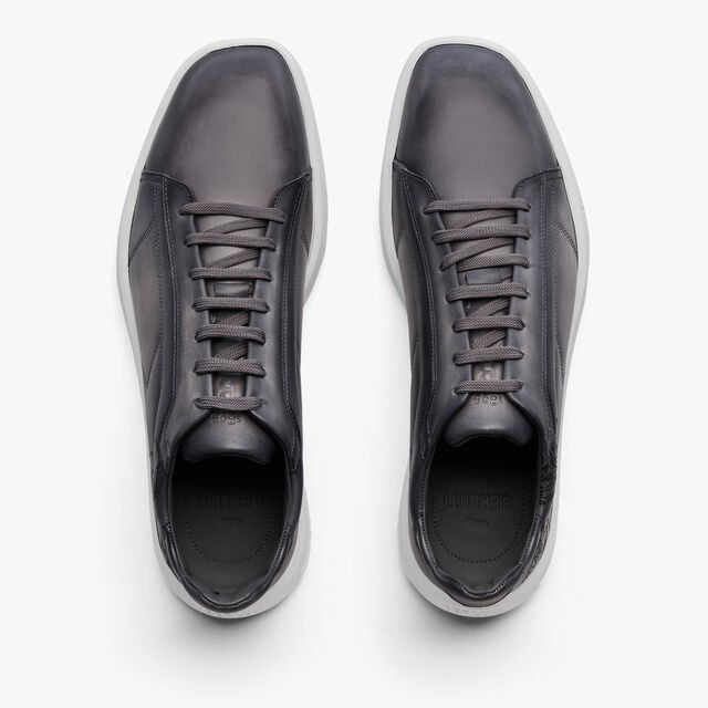 Stellar Scritto Venezia Calf Leather Sneaker, IRON GREY, hi-res 3