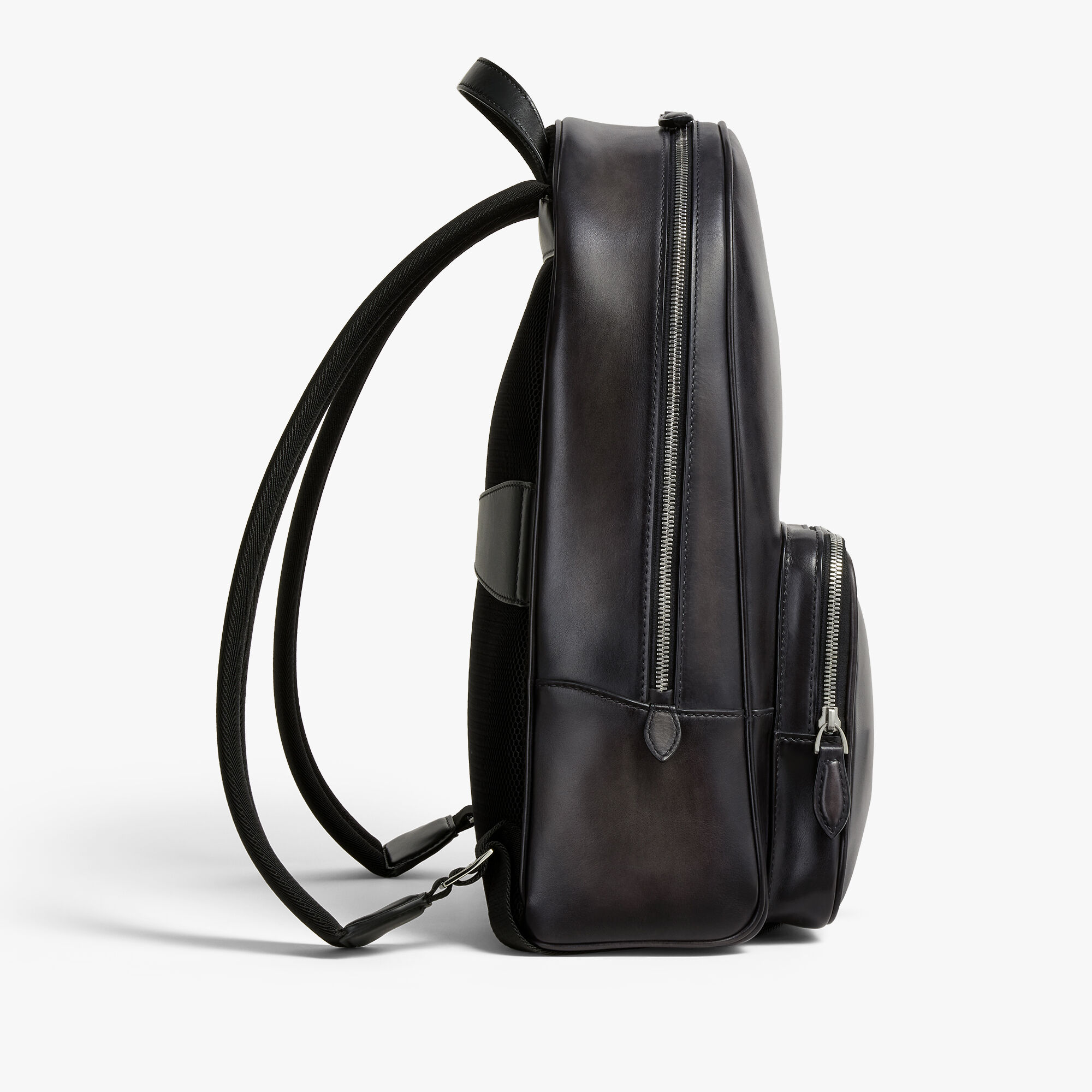 duchamp black leather backpack