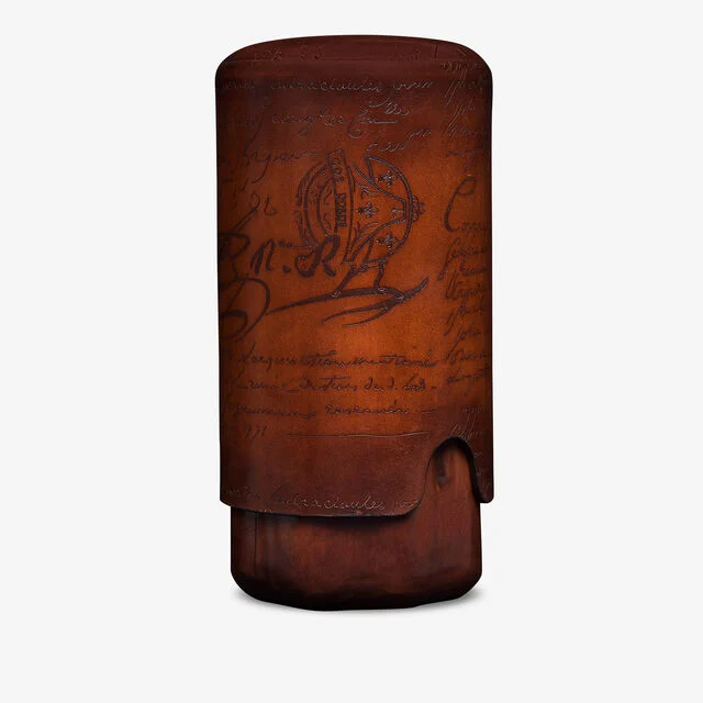 Ten-Cigar Scritto Leather Case, CACAO INTENSO, hi-res 2