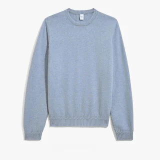 Classic Cashmere Crewneck, FROSTED BLUE, hi-res