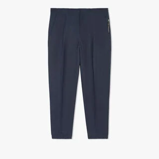 Pantalon de Jogging En Lin, COLD NIGHT BLUE, hi-res