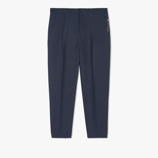Linen Jogging Trousers, COLD NIGHT BLUE, hi-res 1