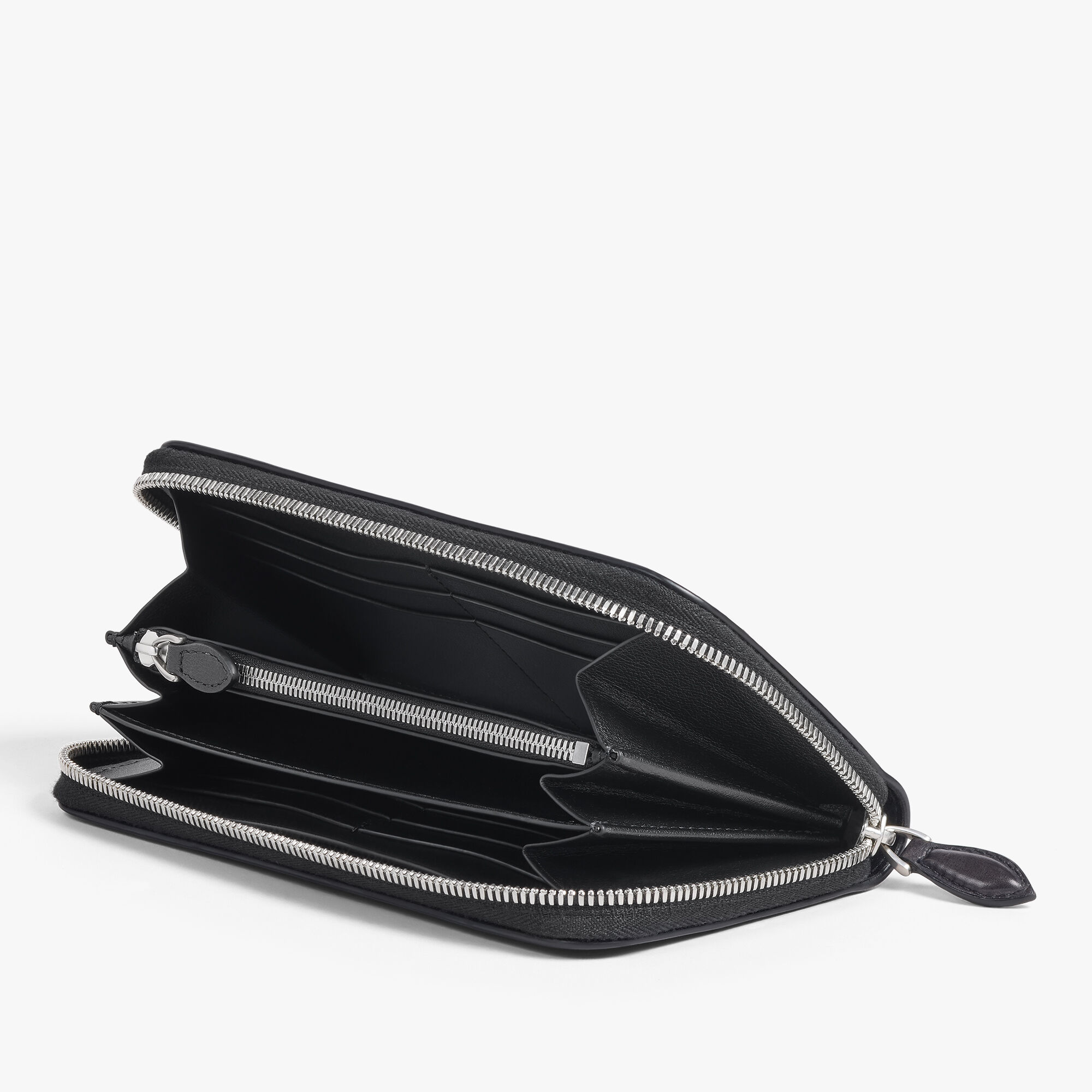 イタウバ スクリットレザー ロング ジップウォレット