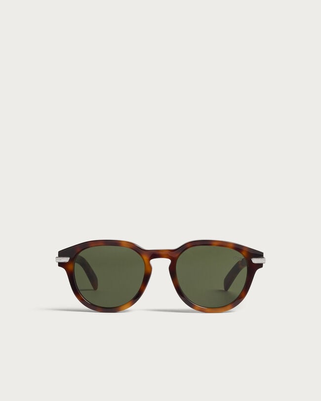 Lunettes de Soleil Sunrise, Dark Havana & Solid Green, hi-res