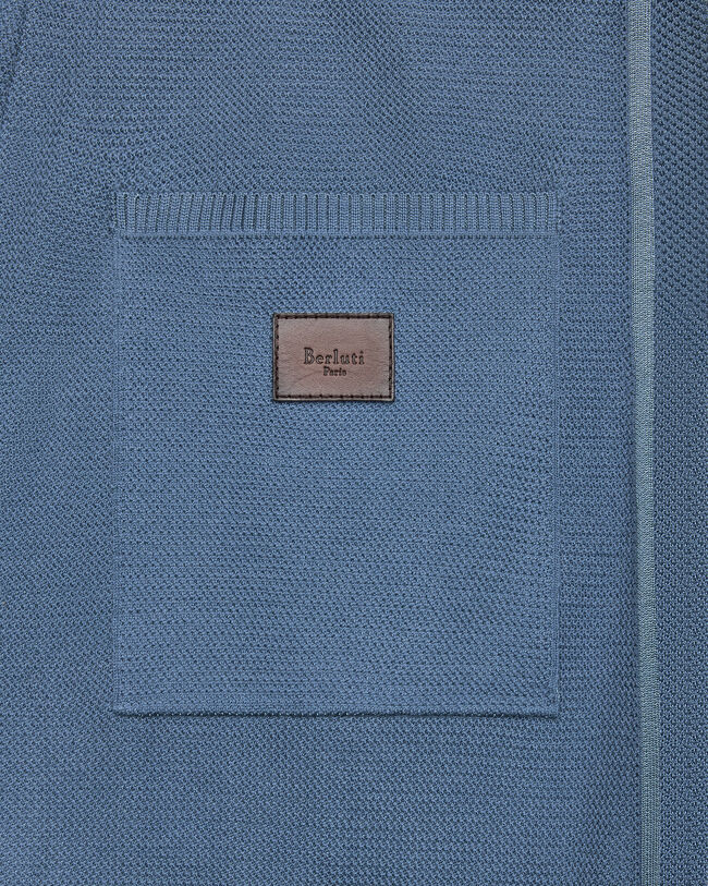 Pantalon de Jogging Shadow avec D&eacute;tail en Cuir, Dark Woad, hi-res