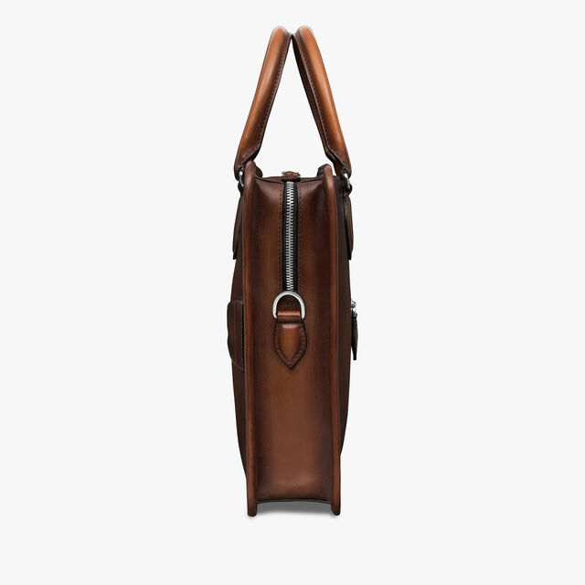 Un Jour Leather Briefcase, CACAO INTENSO, hi-res 4