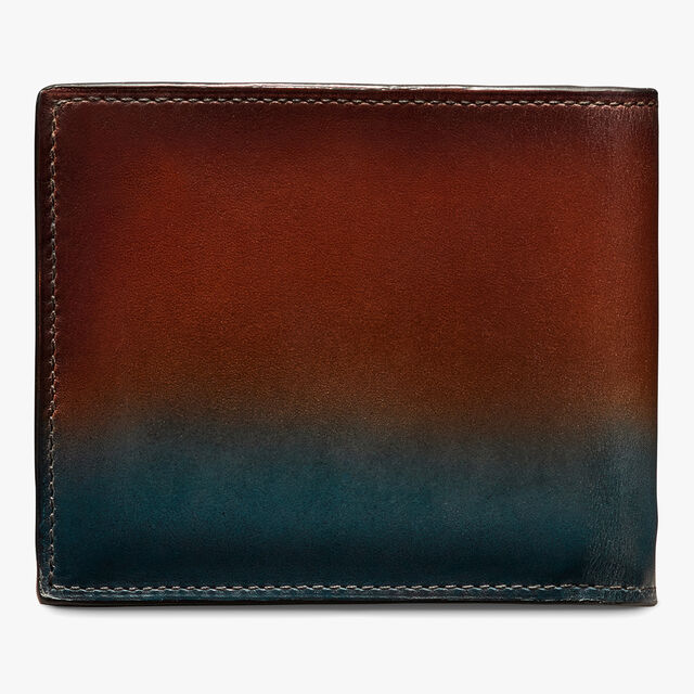 Makore Scritto Leather Wallet, CLOUDY CACAO, hi-res 2
