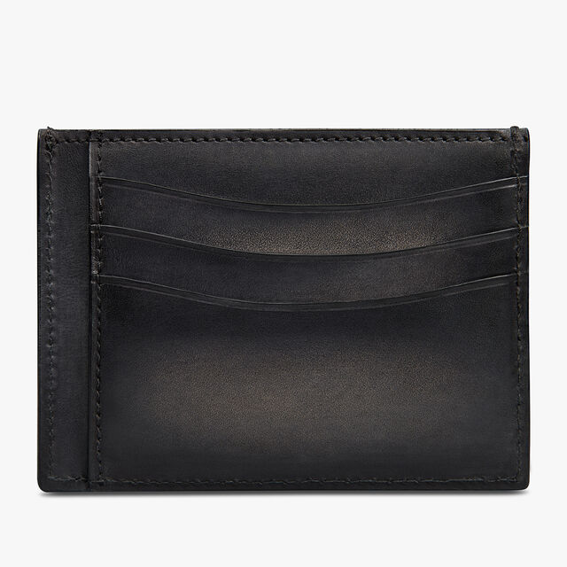 Porte-Cartes Bambou Tetris En Cuir Scritto, NERO GRIGIO, hi-res 2
