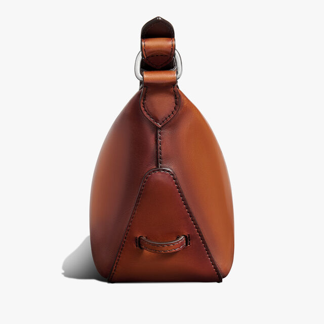 Toujours Soft Zipped Hobo Xs Leather Messenger, ARANCIO VERMIGLIO, hi-res 5