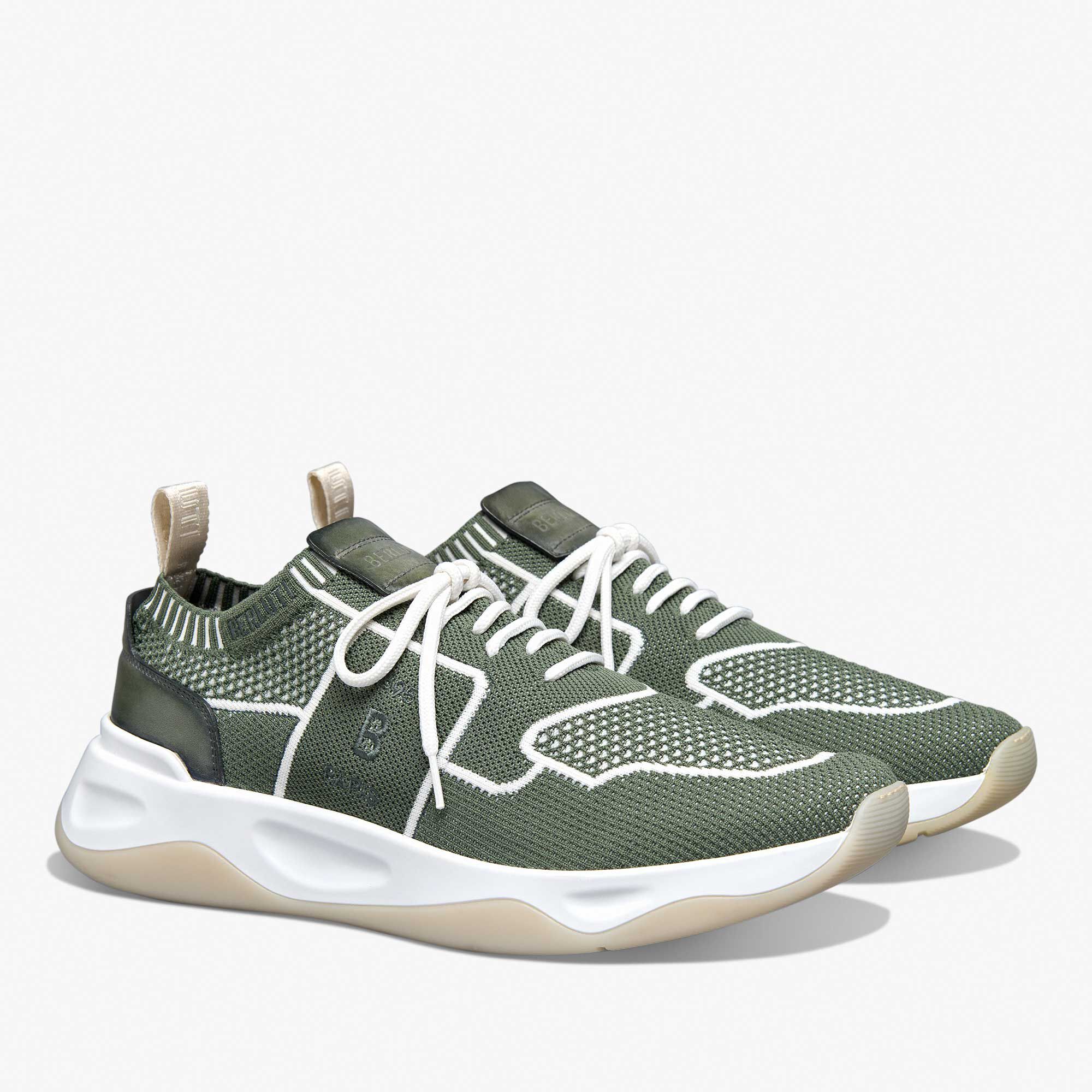 Shadow Knit And Calf Leather Sneaker | Berluti GB