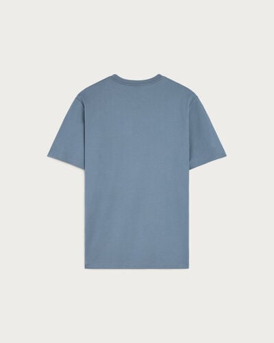 Leather Detail T-shirt, Nile Blue, hi-res