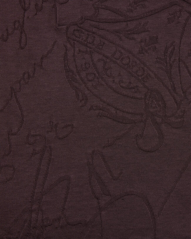 Diagonal Scritto Pattern Polo, Hershey, hi-res