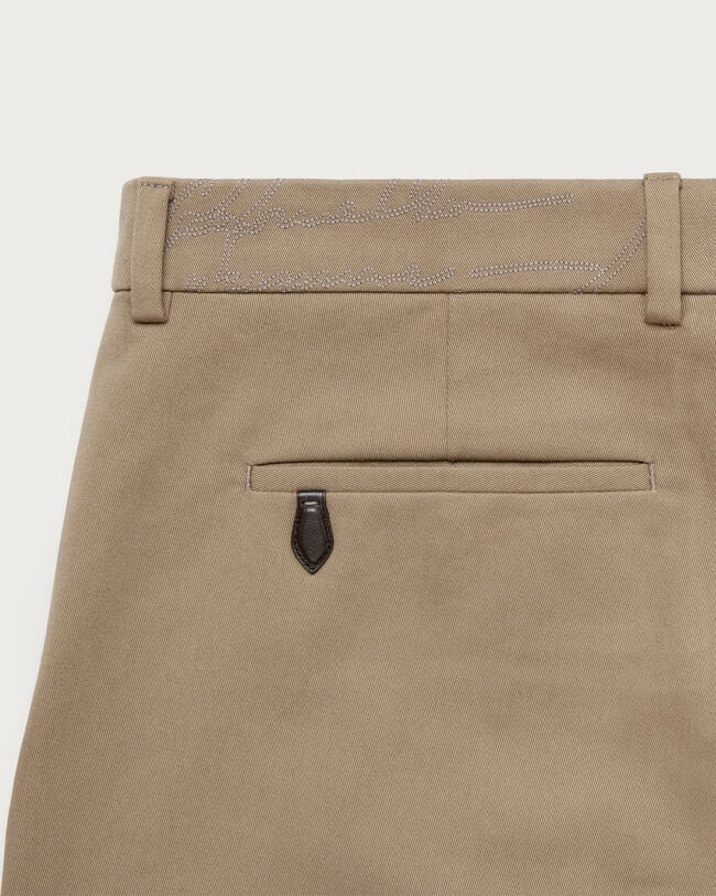 Alessandro Trousers with Leather Detail, Grey Caviar, hi-res