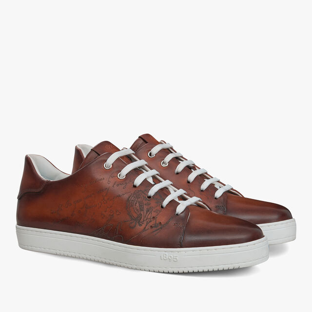 Playtime Scritto Leather Sneaker, CACAO INTENSO, hi-res 2