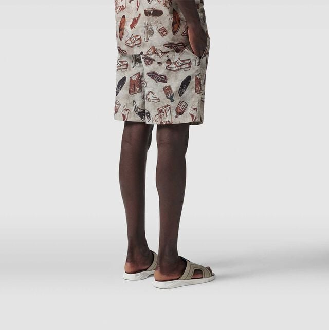 Iconic Summer Swim Shorts, ICONIC SUMMER BROWN, hi-res 2