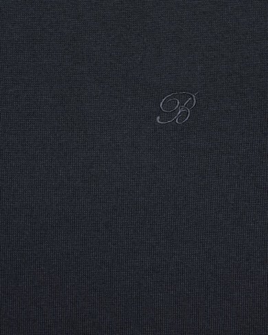 B-Thabor Embroidery Short-Sleeves Crewneck, Nero Blue, hi-res