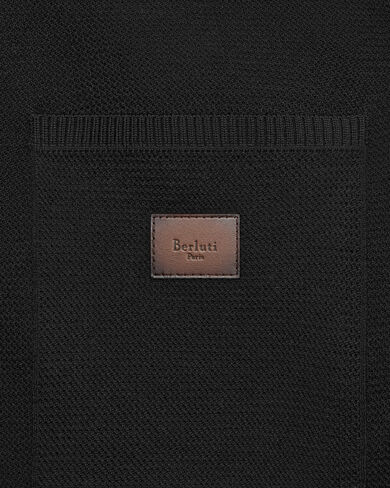 Shadow Jogpants with Leather Detail, Noir, hi-res