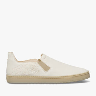 Eden Scritto Leather Slip On, WHITE, hi-res