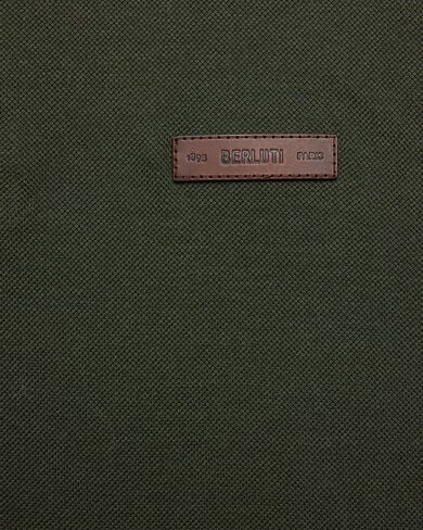 レザーディテール ポロ, Dark Green, hi-res