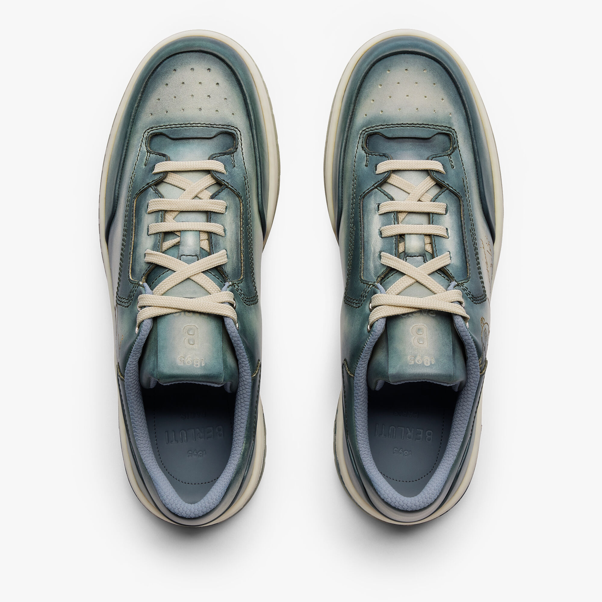 フィッティ  プレイオフ スクリット レザースニーカー | ベルルッティ JP