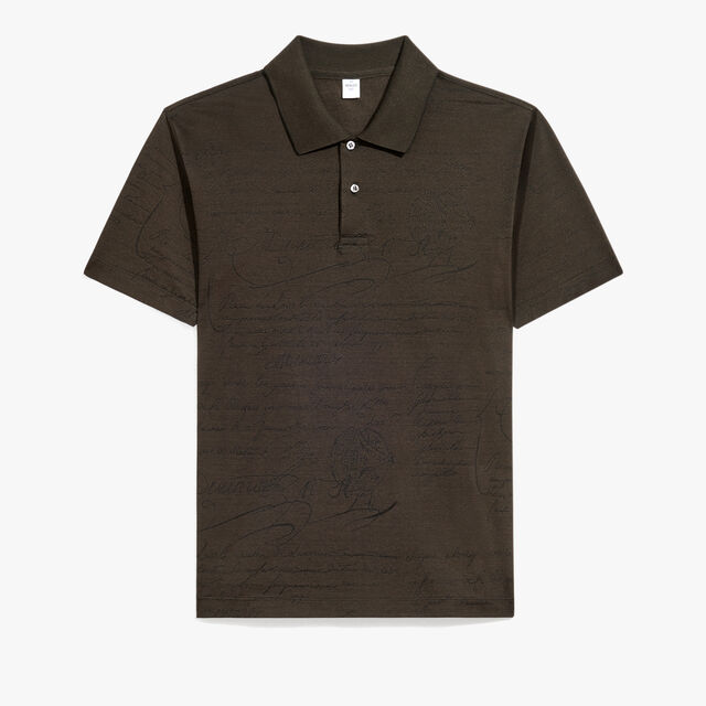 Scritto Pique Polo, EARTH BROWN, hi-res 1