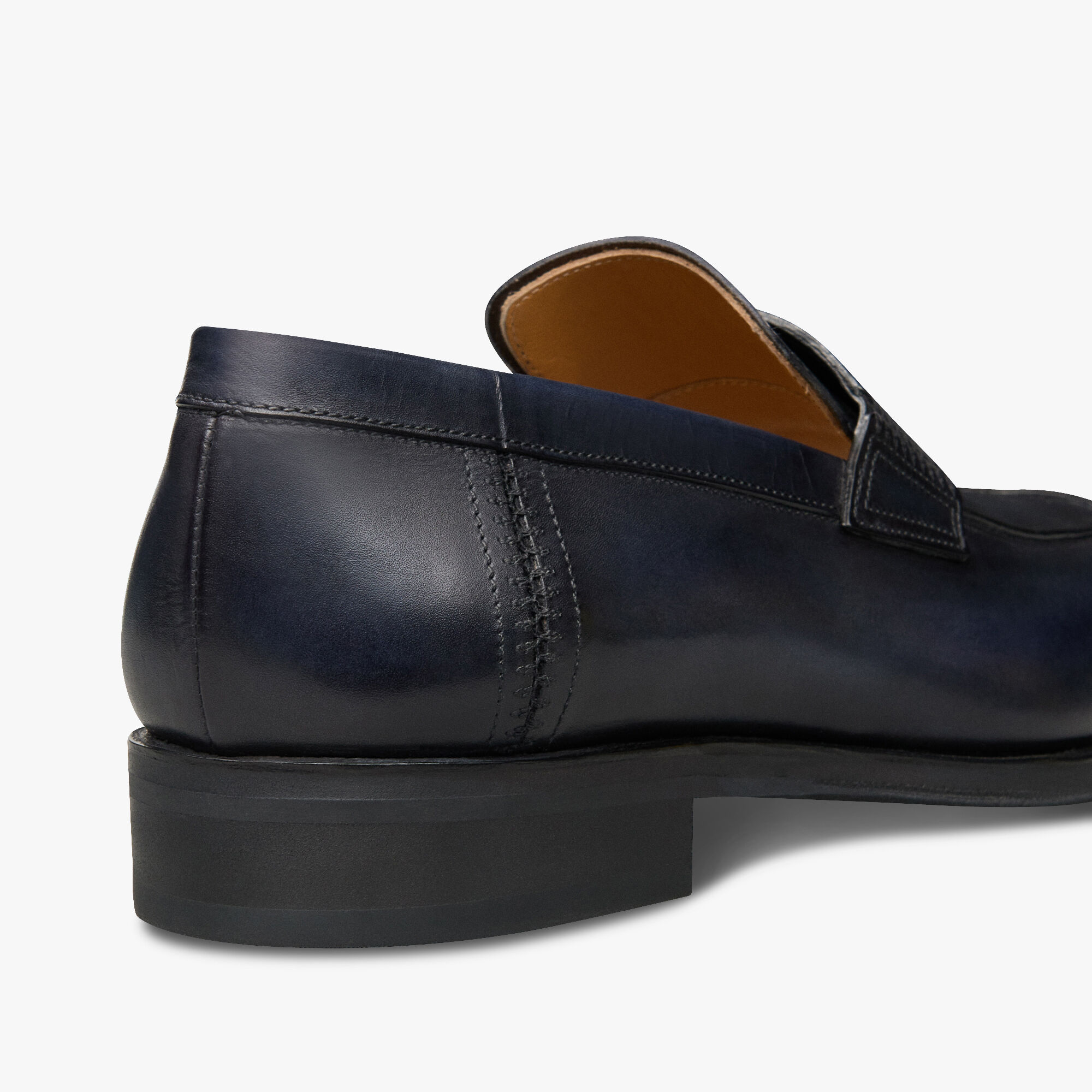 Andy Infini Couture Leather Loafer, NERO BLU, hi-res 5