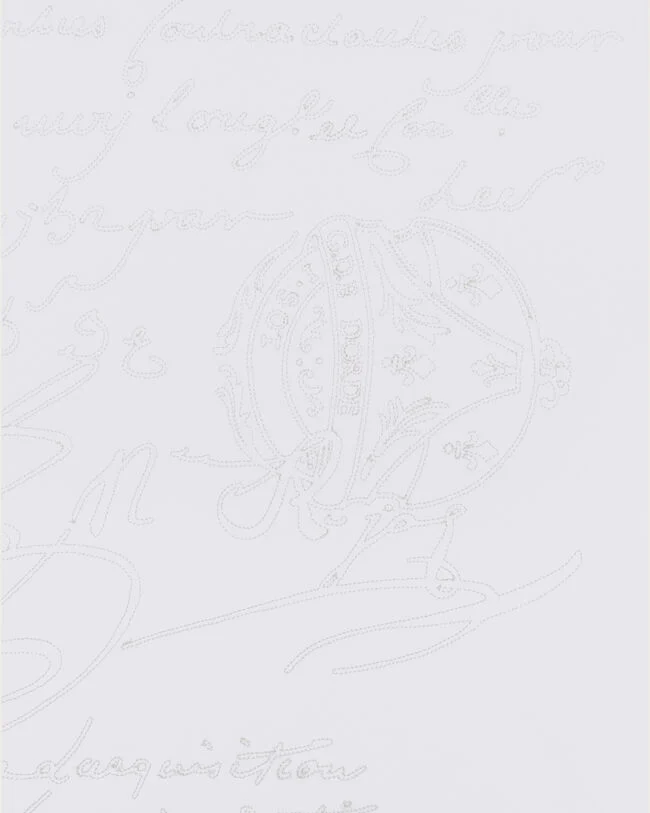 Scritto Embroidery T-shirt, Blanc Optique, hi-res