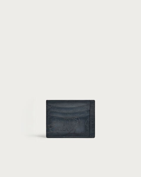 Bambou Tetris Card Holder, Blu Minerale, hi-res