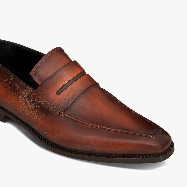 Andy Démesure Neo Scritto Leather Loafer, CACAO INTENSO, hi-res 6