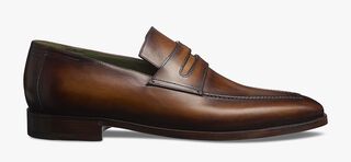 Andy D&eacute;mesure Calf Leather Loafer, CACAO, hi-res