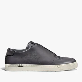 Slip On Sneaker Playtime En Cuir De Veau Venezia Scritto, LIGHT ALUMINIO, hi-res