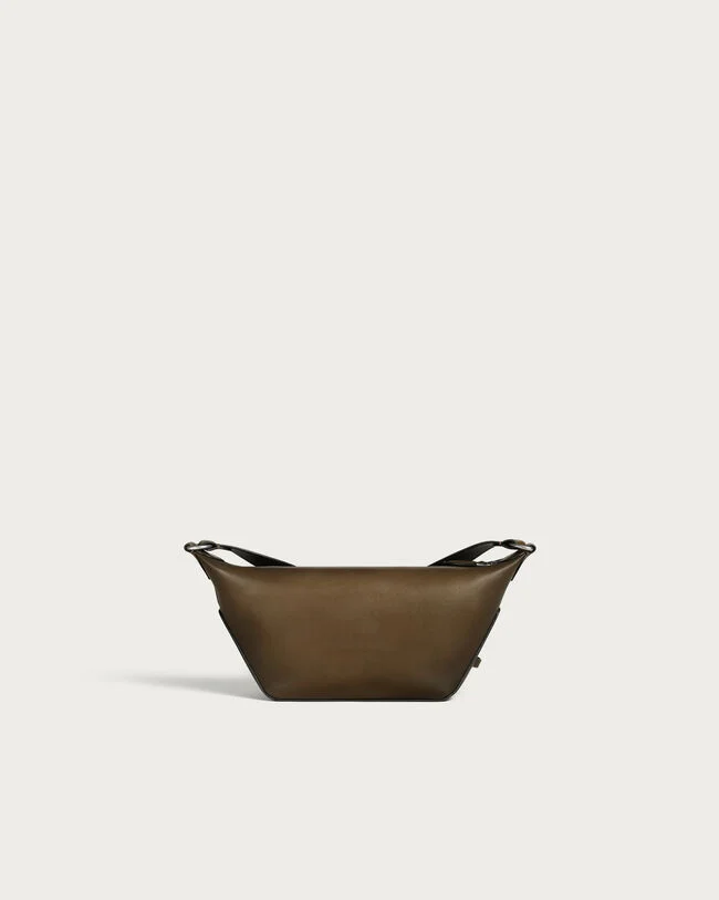 トゥジュール ソフト ジップ ホーボー XS メッセンジャー, Dark Kaki, hi-res