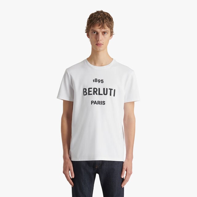 Embroidered Logo T-shirt, BLANC OPTIQUE, hi-res 2