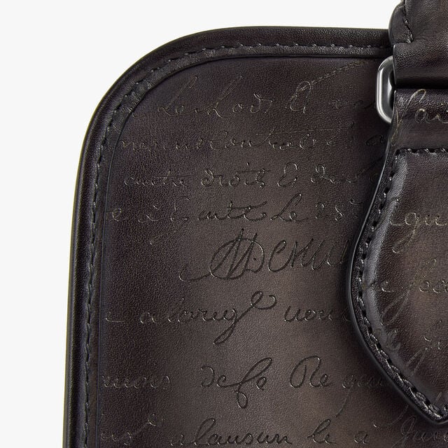 Premier Jour Scritto Leather Backpack, NERO GRIGIO, hi-res 6