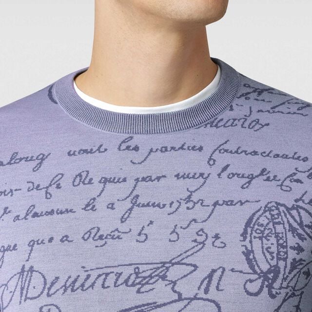 Pull En Laine Scritto, SEASIDE GREY, hi-res 5