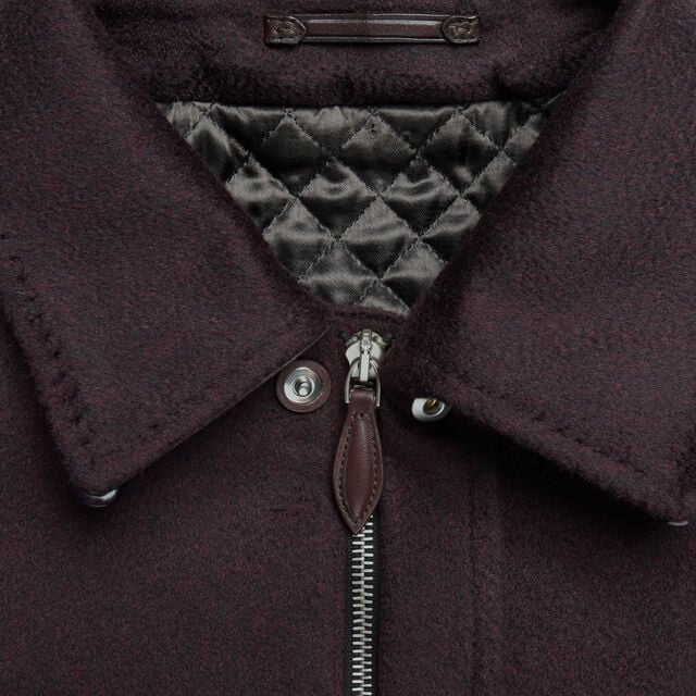Blouson Aviateur en Cachemire, NERO BORDO, hi-res 6